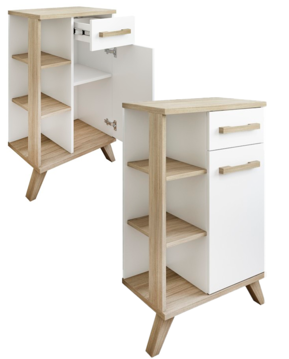 Bathroom shelf detail